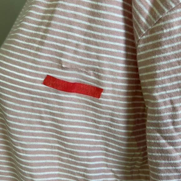 Frank and Eileen Tee Lab Tshirt Pink White Stripe Short Sleeve Cotton Sz S NEW - Picture 3 of 6